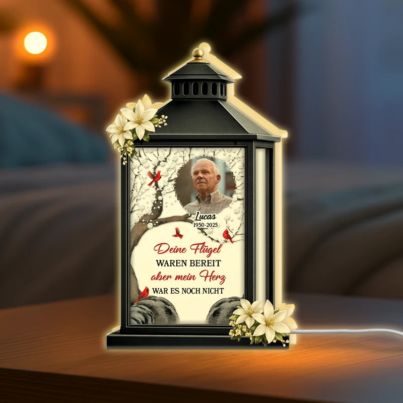 Im Herzen Immer An Unserer Seite - Personalisierte Trauergeschenke | Lightbox Foto Mama/Papa