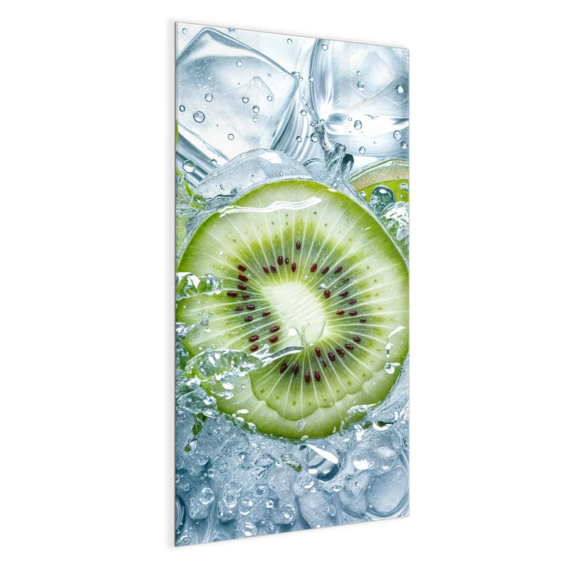 Magnettafel - Kiwischeiben im Wasser