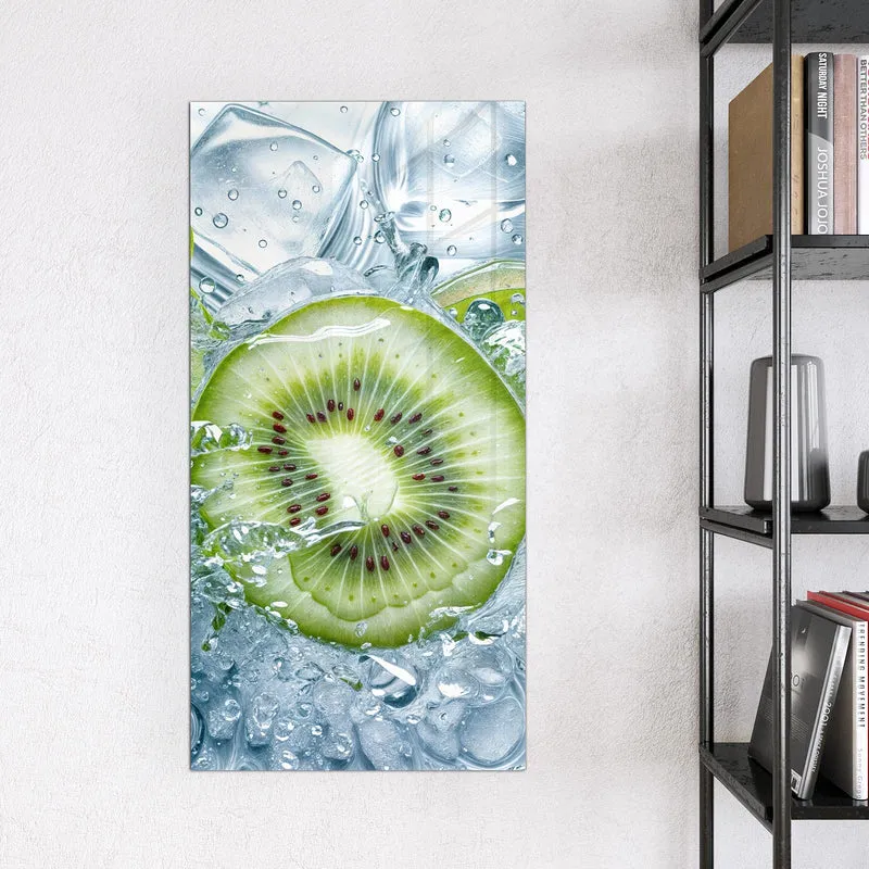 Magnettafel - Kiwischeiben im Wasser