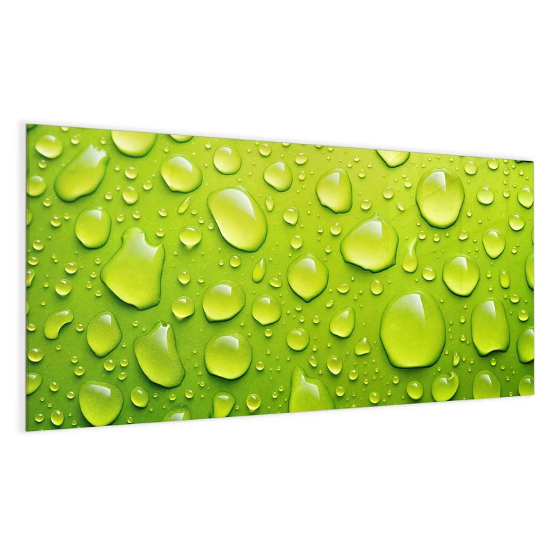 Magnettafel - Tropfen auf Grün