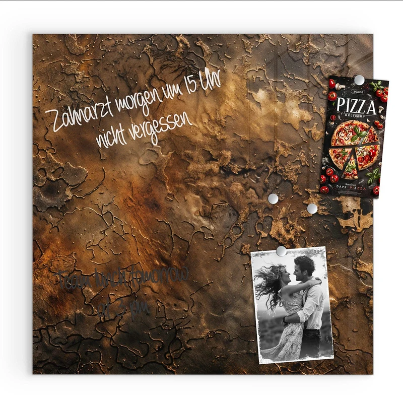 Magnettafel - Dunkle Bronzepatina
