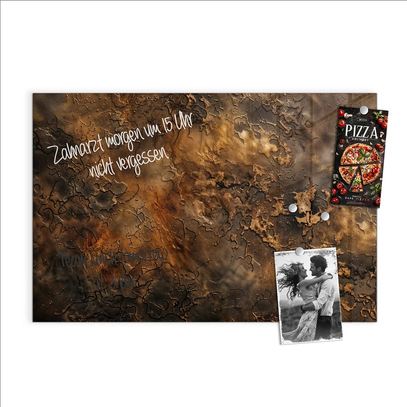 Magnettafel - Dunkle Bronzepatina