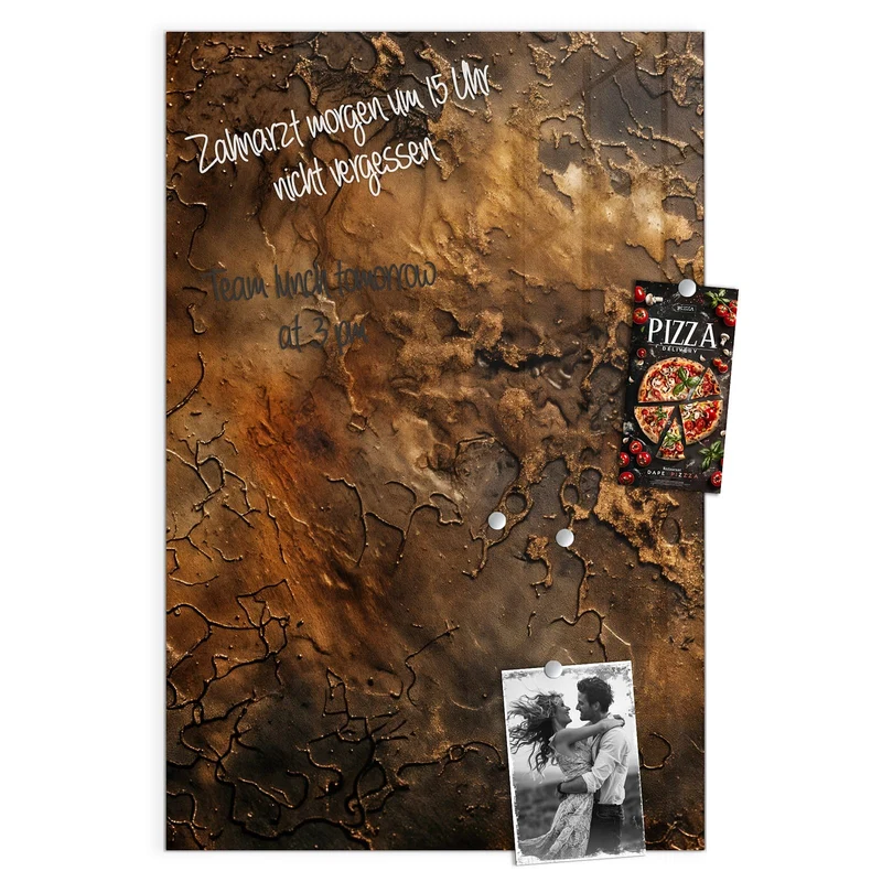 Magnettafel - Dunkle Bronzepatina