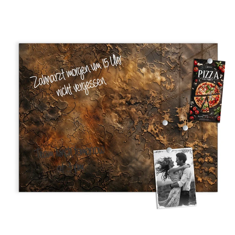 Magnettafel - Dunkle Bronzepatina