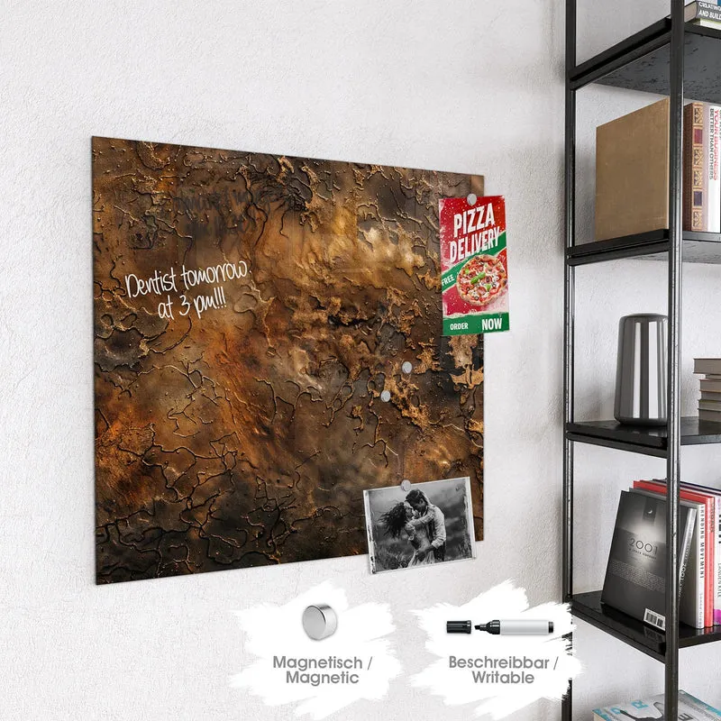 Magnettafel - Dunkle Bronzepatina