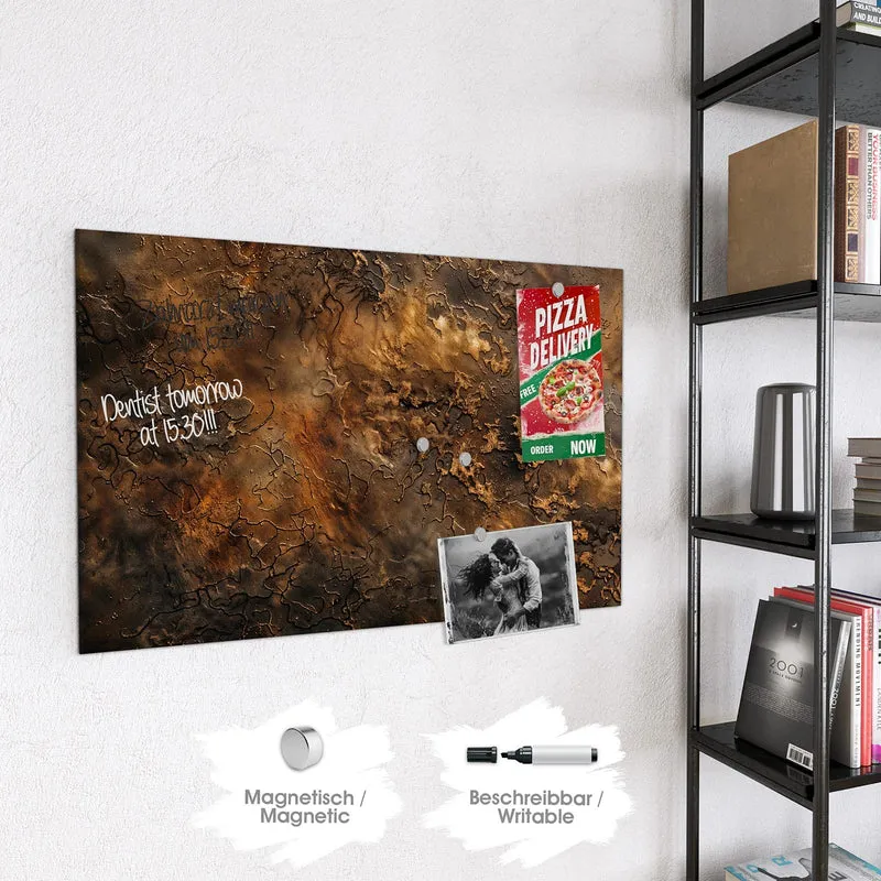 Magnettafel - Dunkle Bronzepatina