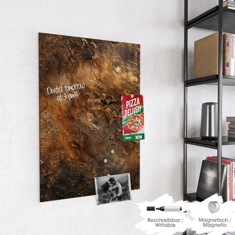Magnettafel - Dunkle Bronzepatina