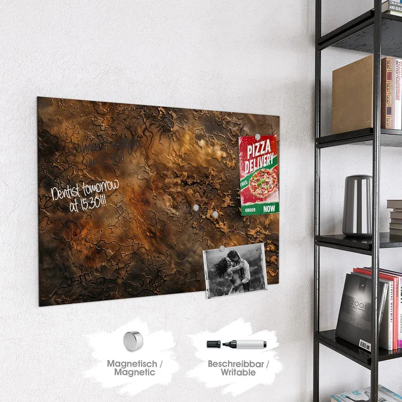 Magnettafel - Dunkle Bronzepatina
