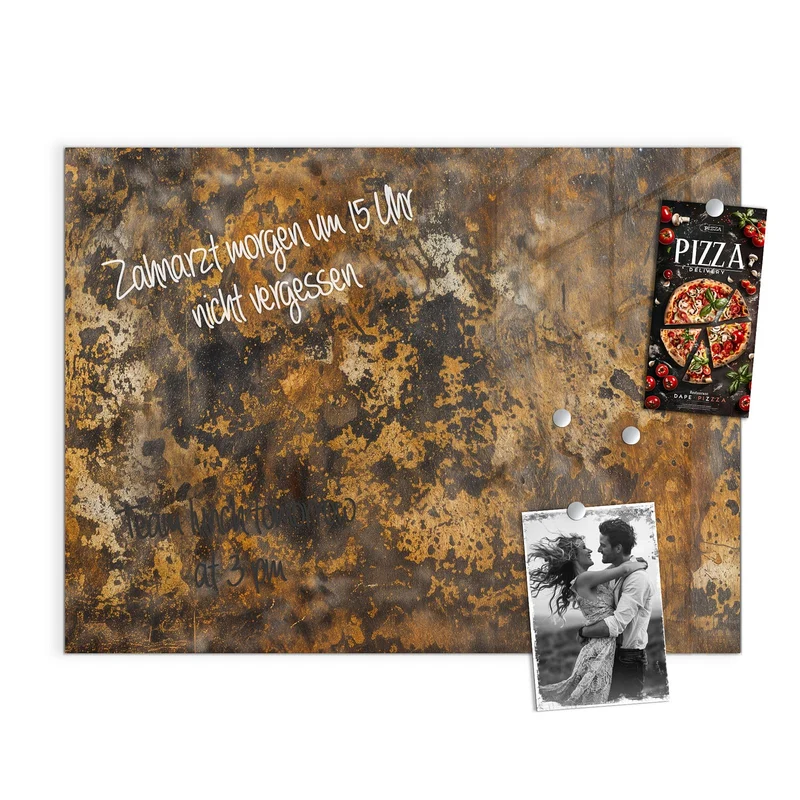 Magnettafel - Rostige Textur