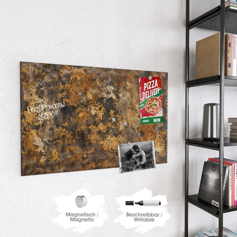 Magnettafel - Rostige Textur