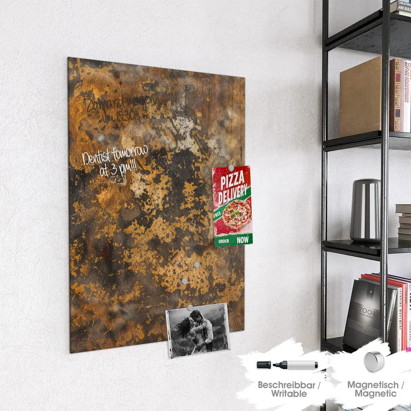 Magnettafel - Rostige Textur