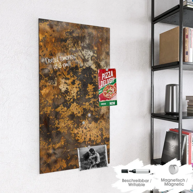 Magnettafel - Rostige Textur