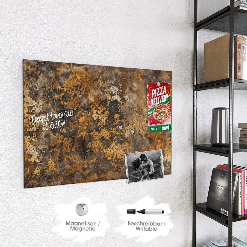 Magnettafel - Rostige Textur