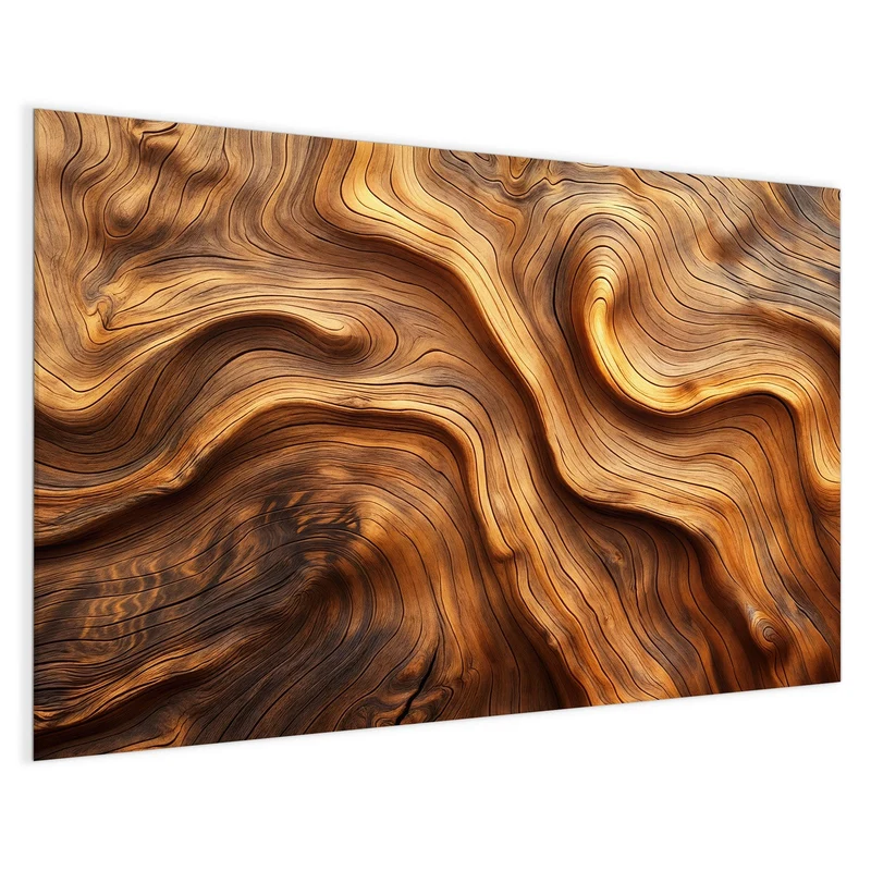 Magnettafel - Wellige Holzmaserung