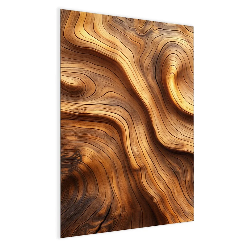 Magnettafel - Wellige Holzmaserung