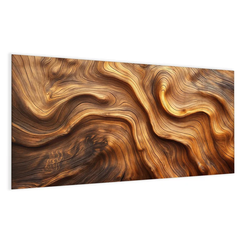 Magnettafel - Wellige Holzmaserung