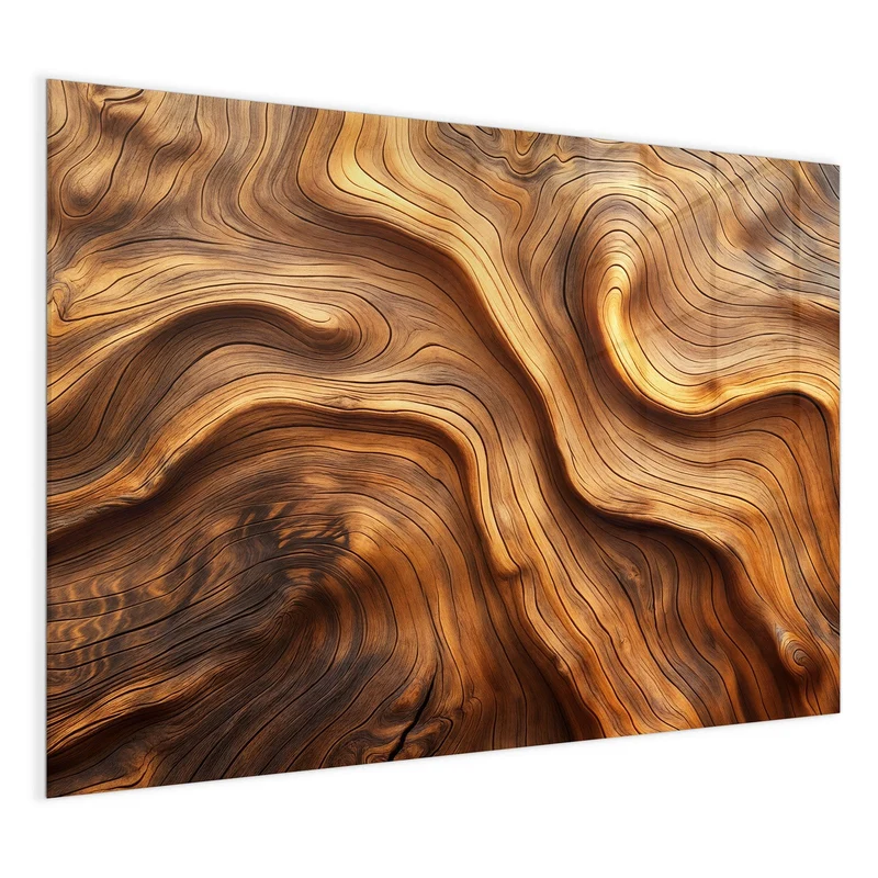 Magnettafel - Wellige Holzmaserung