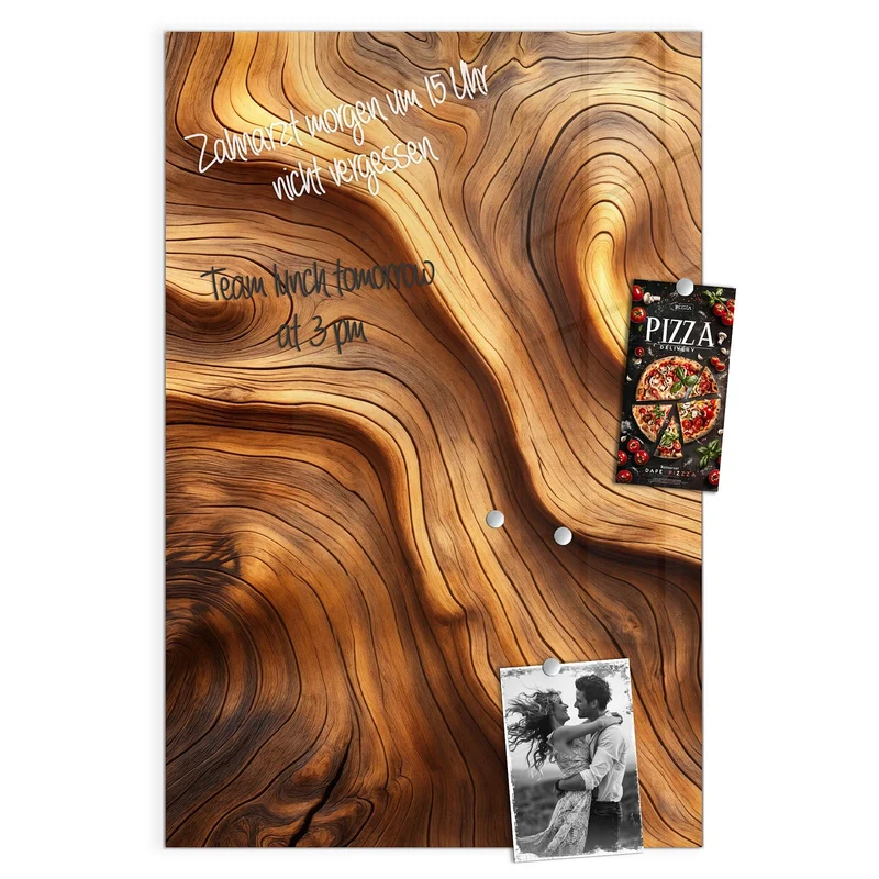 Magnettafel - Wellige Holzmaserung