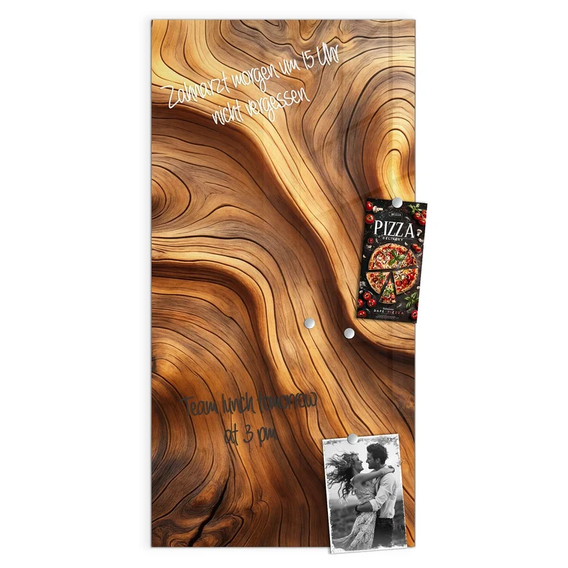 Magnettafel - Wellige Holzmaserung