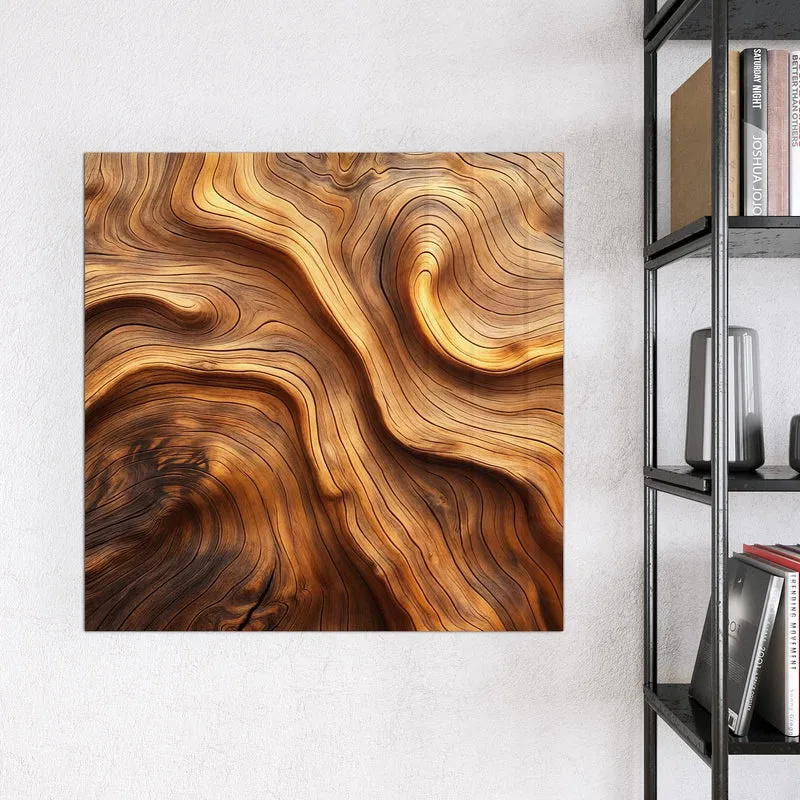 Magnettafel - Wellige Holzmaserung