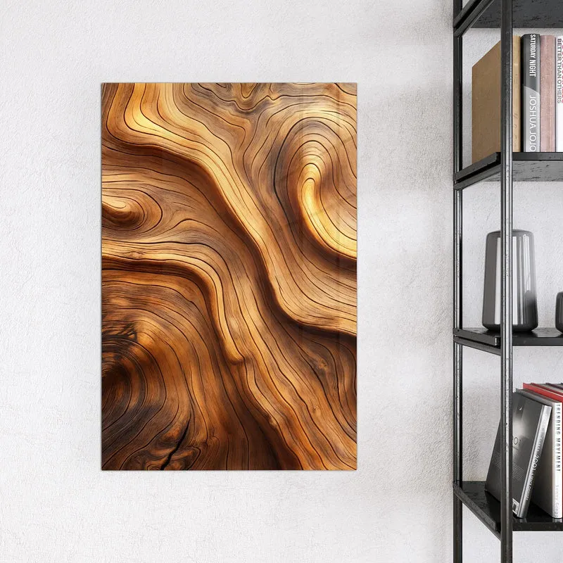 Magnettafel - Wellige Holzmaserung