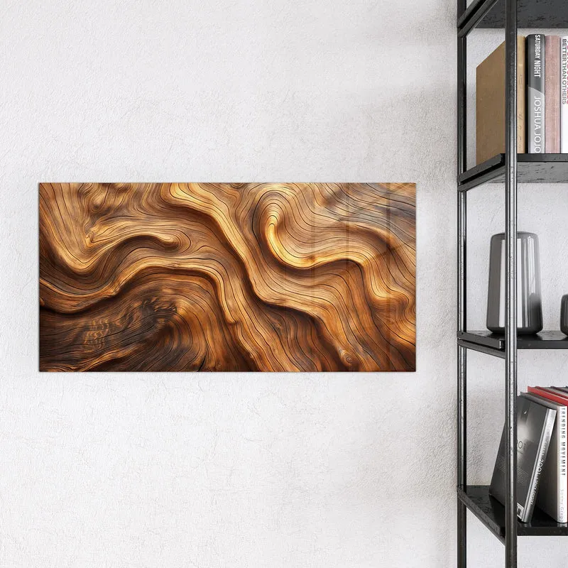Magnettafel - Wellige Holzmaserung