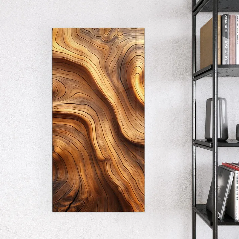 Magnettafel - Wellige Holzmaserung