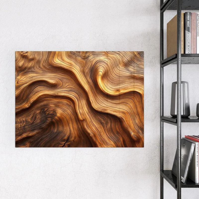 Magnettafel - Wellige Holzmaserung