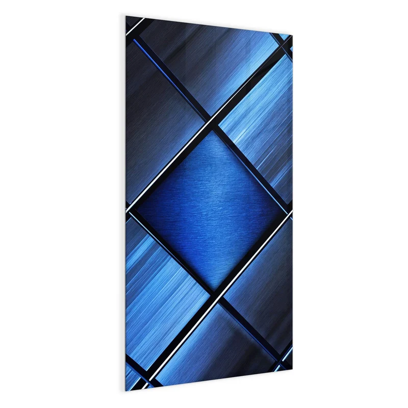 Magnettafel - Metallkacheln in Blau