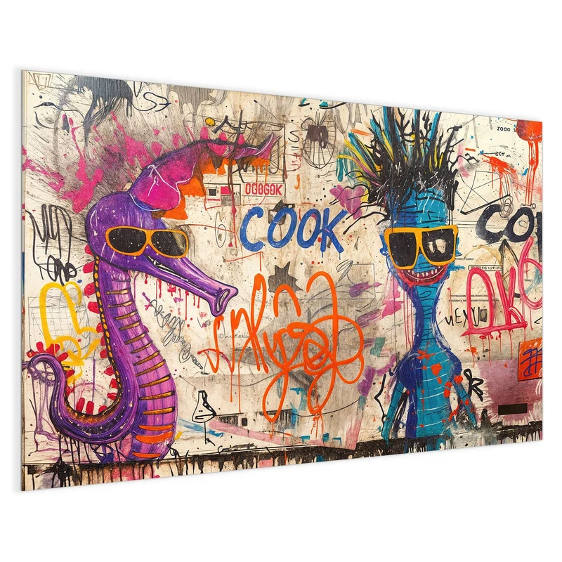 Magnettafel - Graffiti-Figuren