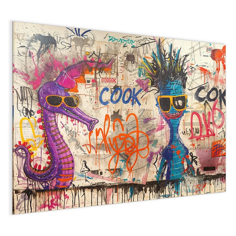 Magnettafel - Graffiti-Figuren