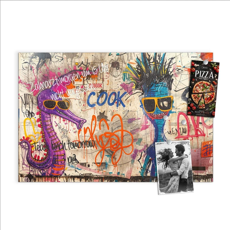 Magnettafel - Graffiti-Figuren