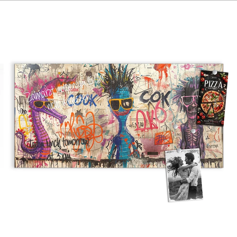 Magnettafel - Graffiti-Figuren