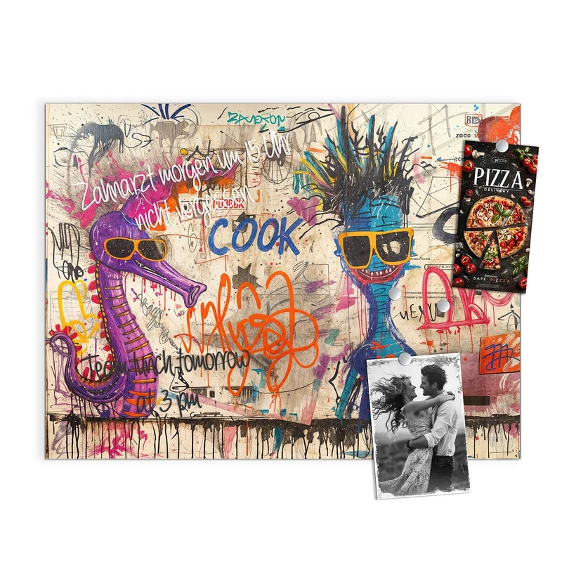 Magnettafel - Graffiti-Figuren