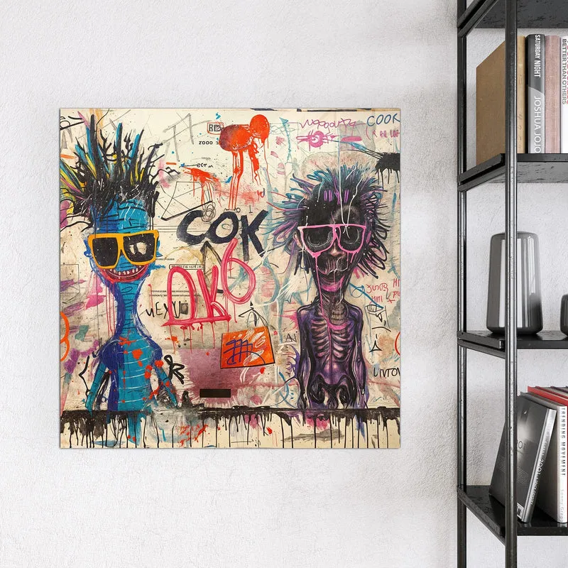 Magnettafel - Graffiti-Figuren