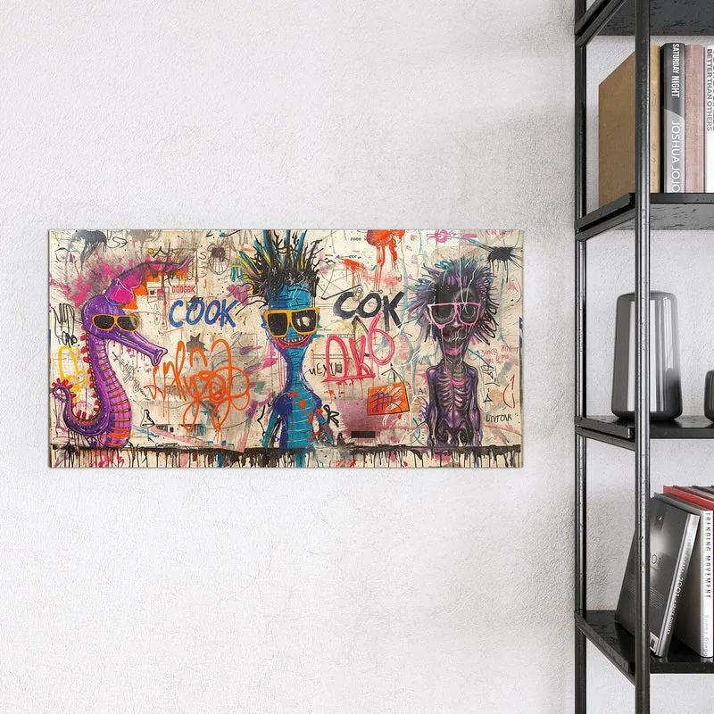 Magnettafel - Graffiti-Figuren