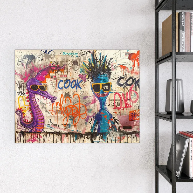 Magnettafel - Graffiti-Figuren