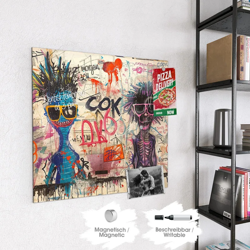 Magnettafel - Graffiti-Figuren