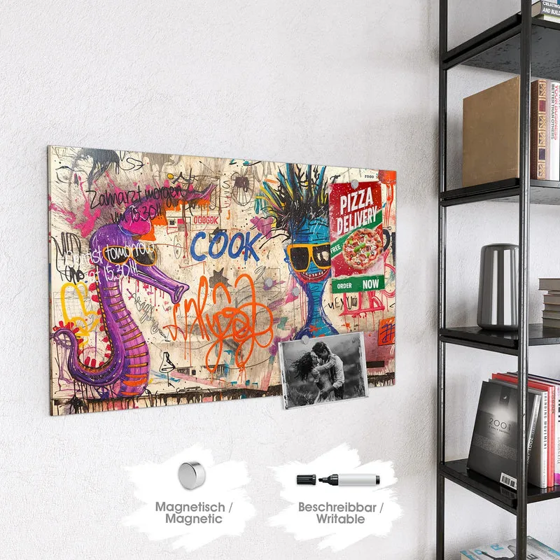 Magnettafel - Graffiti-Figuren