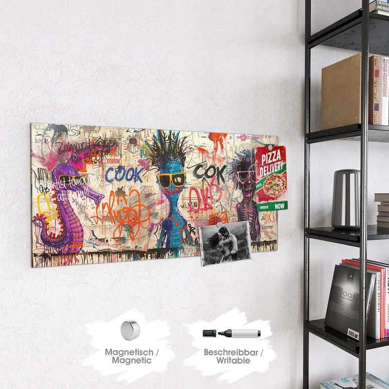 Magnettafel - Graffiti-Figuren
