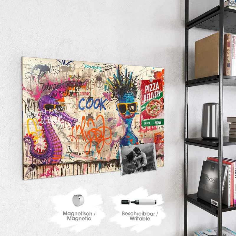 Magnettafel - Graffiti-Figuren