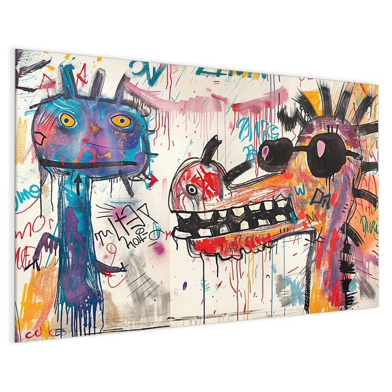 Magnettafel - Graffiti-Monster