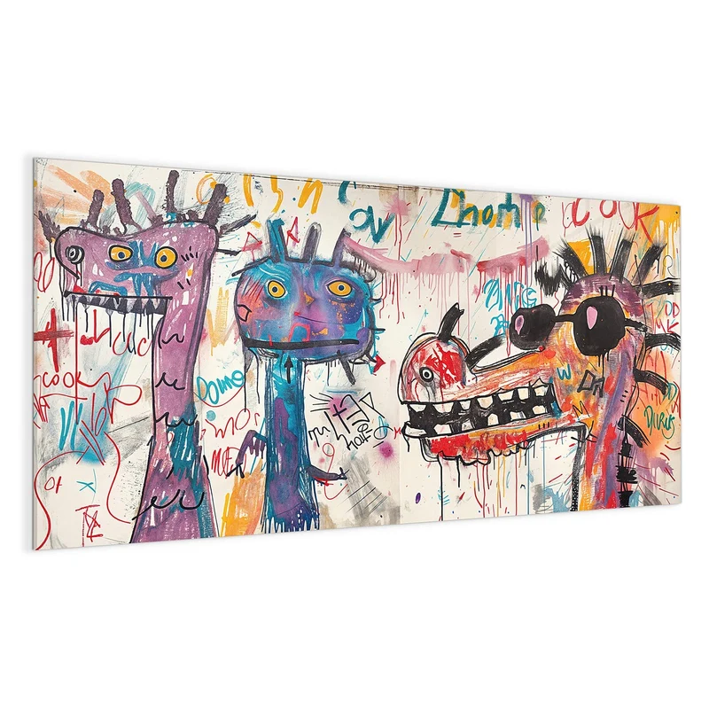 Magnettafel - Graffiti-Monster