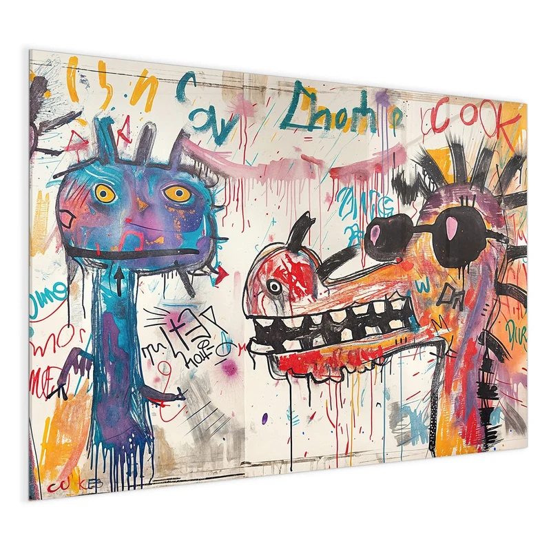 Magnettafel - Graffiti-Monster