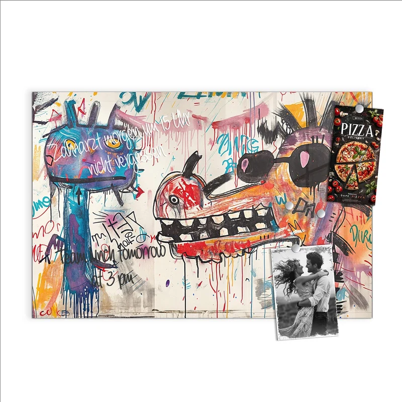 Magnettafel - Graffiti-Monster