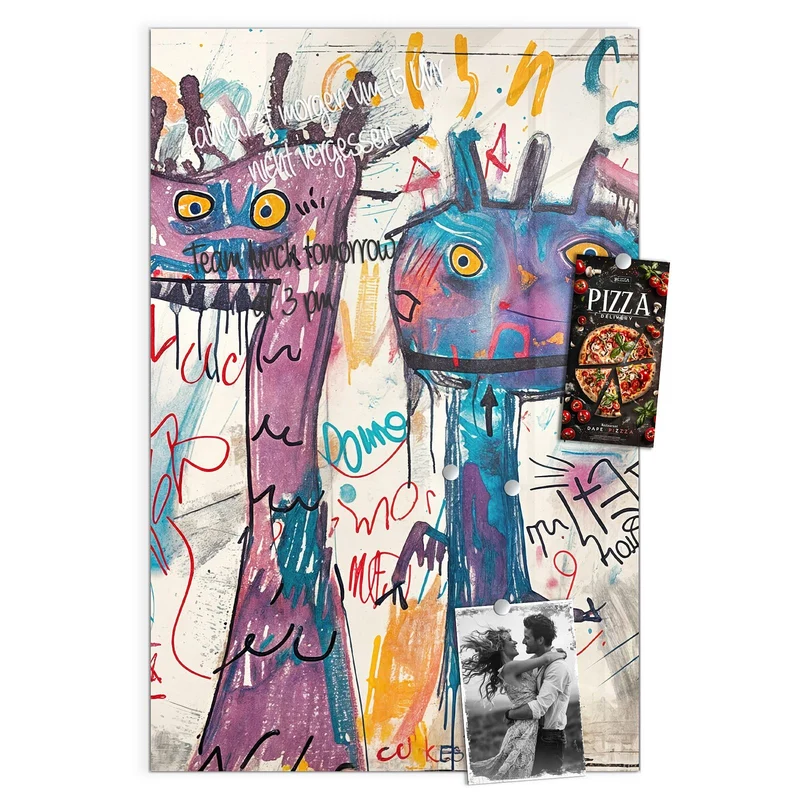 Magnettafel - Graffiti-Monster