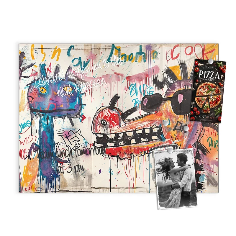 Magnettafel - Graffiti-Monster