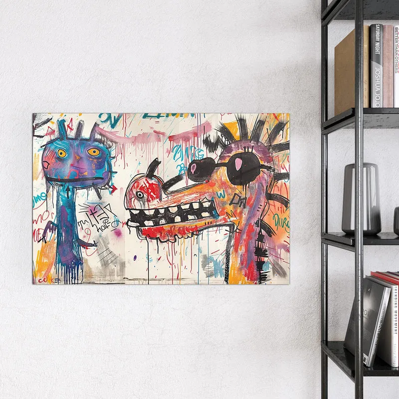 Magnettafel - Graffiti-Monster