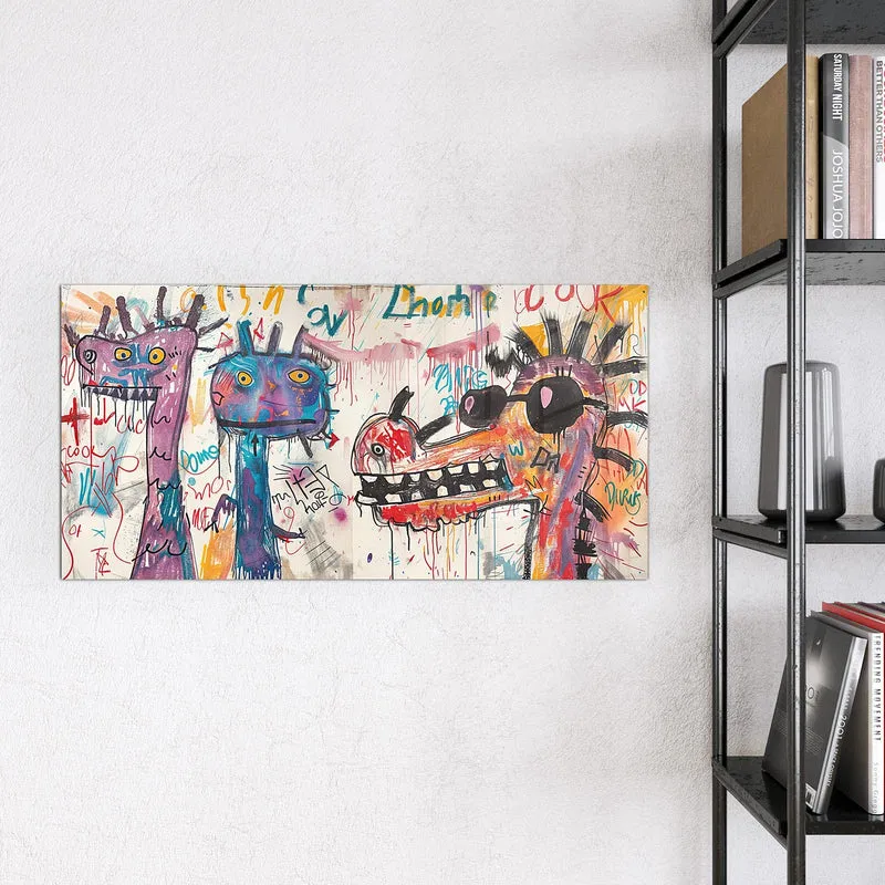 Magnettafel - Graffiti-Monster