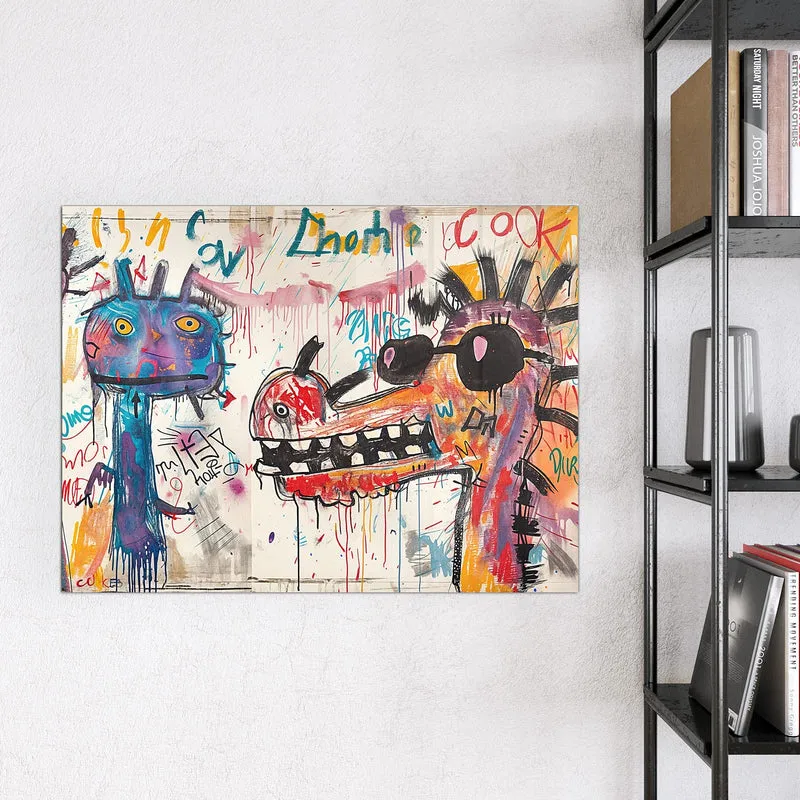 Magnettafel - Graffiti-Monster